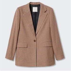 MANGO Houndstooth Blazer (Size S)